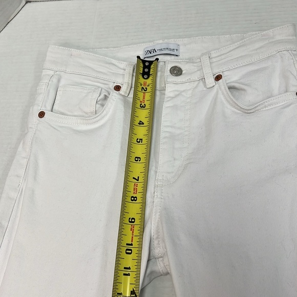 Zara White Bootcut Jeans Size 6 - Picture 7 of 11